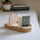 Candle Holder w/ Built in Lid Holder
